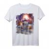 Meerschweinchen auf Skateboard im Weltraum T-Shirt - Lustiges Galaxy Tierdesign für Tierliebhaber und Skateboard-Fans