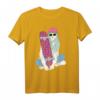 Skater Mädchen T-Shirt mit Kickflip-Design - Stylishes Streetstyle Skateboarding Shirt für Schule & Freizeit