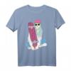 Skater Mädchen T-Shirt mit Kickflip-Design - Stylishes Streetstyle Skateboarding Shirt für Schule & Freizeit