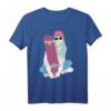 Skater Mädchen T-Shirt mit Kickflip-Design - Stylishes Streetstyle Skateboarding Shirt für Schule & Freizeit