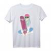 Skater Mädchen T-Shirt mit Kickflip-Design - Stylishes Streetstyle Skateboarding Shirt für Schule & Freizeit