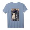 Tarot-Karte Katze T-Shirt im Vintage-Stil – Niedliches Katzen-Design für Tarot- und Mystik-Fans, Katzenliebhaber und Spirituelle