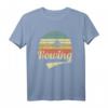 Ruderer Ruder Outfit im Vintage Retro Style - Trendiges Wassersport T-Shirt für Damen und Herren