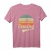 Ruderer Ruder Outfit im Vintage Retro Style - Trendiges Wassersport T-Shirt für Damen und Herren