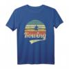 Ruderer Ruder Outfit im Vintage Retro Style - Trendiges Wassersport T-Shirt für Damen und Herren
