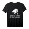 Zum Reiten Geboren Zur Schule Gezwungen Kinder T-Shirt - Lustiges Pferde-Design für junge Pferdefans, ideal als Geschenk