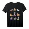 Lustiges Hasen Yoga T-Shirt mit süßen Häschen in Yoga Posen – Perfekt als Geschenk für Yoga-Liebhaber, Geburtstags- und Weihnachtsgeschenk