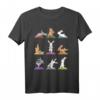 Lustiges Hasen Yoga T-Shirt mit süßen Häschen in Yoga Posen – Perfekt als Geschenk für Yoga-Liebhaber, Geburtstags- und Weihnachtsgeschenk