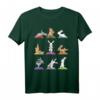 Lustiges Hasen Yoga T-Shirt mit süßen Häschen in Yoga Posen – Perfekt als Geschenk für Yoga-Liebhaber, Geburtstags- und Weihnachtsgeschenk