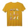 Lustiges Hasen Yoga T-Shirt mit süßen Häschen in Yoga Posen – Perfekt als Geschenk für Yoga-Liebhaber, Geburtstags- und Weihnachtsgeschenk