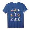 Lustiges Hasen Yoga T-Shirt mit süßen Häschen in Yoga Posen – Perfekt als Geschenk für Yoga-Liebhaber, Geburtstags- und Weihnachtsgeschenk