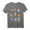 Lustiges Hasen Yoga T-Shirt mit süßen Häschen in Yoga Posen – Perfekt als Geschenk für Yoga-Liebhaber, Geburtstags- und Weihnachtsgeschenk
