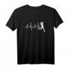 Laufen Marathon Joggen Herzschlag EKG Läufer Motiv T-Shirt – Lustiges Sportshirt für Frauen, perfekte Geschenkidee für Marathonläuferinnen und Joggerinnen