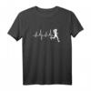 Laufen Marathon Joggen Herzschlag EKG Läufer Motiv T-Shirt – Lustiges Sportshirt für Frauen, perfekte Geschenkidee für Marathonläuferinnen und Joggerinnen