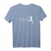 Laufen Marathon Joggen Herzschlag EKG Läufer Motiv T-Shirt – Lustiges Sportshirt für Frauen, perfekte Geschenkidee für Marathonläuferinnen und Joggerinnen