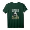 Lustiges Kraftdreikampf & Powerlifting T-Shirt mit Motiv 'Niemals aufgeben - alles aufheben!' – Perfektes Geschenk für Gym Buddy & Fitness-Enthusiasten