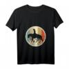 Damen Westernreiten T-Shirt mit V-Ausschnitt – Retro Vintage Grunge Style, leichtes und klassisch geschnittenes Reitshirt