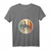 Damen Westernreiten T-Shirt mit V-Ausschnitt – Retro Vintage Grunge Style, leichtes und klassisch geschnittenes Reitshirt