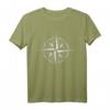 Kompassrose mit Grunge Effekt T-Shirt – Perfekt für Segler, Wanderer und Abenteurer mit Navigation im Style