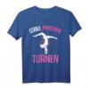 Coole Mädchen Turnen Turnerin Gymnastik Kinder T-Shirt – Perfektes Geschenk für Turntraining, Weihnachten & Geburtstag
