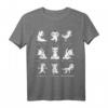 Lama Yoga Lustiges Alpaka Sport Gymnastik T-Shirt - Humorvolles Lama Pose Design für Yoga, Meditation & Entspannung