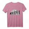 Turnerin Evolution Mond Handstand T-Shirt – Lustiges Turn- und Akrobatik-Motiv für Mädchen, Sportlehrer & Turnverein