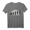 Turnerin Evolution Mond Handstand T-Shirt – Lustiges Turn- und Akrobatik-Motiv für Mädchen, Sportlehrer & Turnverein