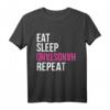 EAT SLEEP Handstand Repeat T-Shirt für Mädchen – Lustiges Gymnastik- und Turnshirt, ideales Geschenk für turnende Kinder