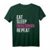 EAT SLEEP Handstand Repeat T-Shirt für Mädchen – Lustiges Gymnastik- und Turnshirt, ideales Geschenk für turnende Kinder