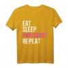 EAT SLEEP Handstand Repeat T-Shirt für Mädchen – Lustiges Gymnastik- und Turnshirt, ideales Geschenk für turnende Kinder