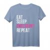 EAT SLEEP Handstand Repeat T-Shirt für Mädchen – Lustiges Gymnastik- und Turnshirt, ideales Geschenk für turnende Kinder