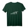 Damen Turner Turnerin Evolution Gymnastik Bodenturnen T-Shirt mit V-Ausschnitt – Sportliches Design für Turnliebhaberinnen