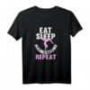 Damen Eat Sleep Handstand Repeat - Akrobatik, Gymnastik & Fitness T-Shirt für Frauen, perfektes Geschenk für Geburtstag & Weihnachten
