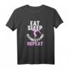 Damen Eat Sleep Handstand Repeat - Akrobatik, Gymnastik & Fitness T-Shirt für Frauen, perfektes Geschenk für Geburtstag & Weihnachten