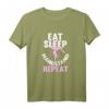 Damen Eat Sleep Handstand Repeat - Akrobatik, Gymnastik & Fitness T-Shirt für Frauen, perfektes Geschenk für Geburtstag & Weihnachten