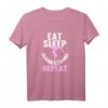 Damen Eat Sleep Handstand Repeat - Akrobatik, Gymnastik & Fitness T-Shirt für Frauen, perfektes Geschenk für Geburtstag & Weihnachten