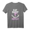 Damen Eat Sleep Handstand Repeat - Akrobatik, Gymnastik & Fitness T-Shirt für Frauen, perfektes Geschenk für Geburtstag & Weihnachten