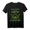 Jäger T-Shirt mit Spruch – Leg dich niemals mit einem Jäger an – Lustiges Jagd Outfit für Männer, Frauen & Kinder als Geschenkidee