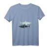 Damen Fisch Surfer Geschenk Unterwasserwelt Vintage Hai T-Shirt mit V-Ausschnitt – Perfekt für Meeresliebhaberinnen, Tierfreunde & Geschenke zu Weihnachten, Muttertag & Geburtstag