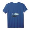 Damen Fisch Surfer Geschenk Unterwasserwelt Vintage Hai T-Shirt mit V-Ausschnitt – Perfekt für Meeresliebhaberinnen, Tierfreunde & Geschenke zu Weihnachten, Muttertag & Geburtstag
