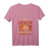 Damen Echte Hexen Sind Verrückt Besen Halloween Hexe T-Shirt mit V-Ausschnitt – Perfekt für Halloween-Partys & als Geschenk für Hexen-Fans