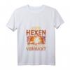 Damen Echte Hexen Sind Verrückt Besen Halloween Hexe T-Shirt mit V-Ausschnitt – Perfekt für Halloween-Partys & als Geschenk für Hexen-Fans