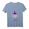 Damen Volleyball Witch Halloween T-Shirt - Lustiges V-Ausschnitt Sportshirt für Damen, perfekt für Halloween und Volleyball-Fans