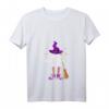 Damen Volleyball Witch Halloween T-Shirt - Lustiges V-Ausschnitt Sportshirt für Damen, perfekt für Halloween und Volleyball-Fans