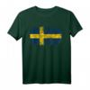 SCHWEDEN Flagge Damen Herren Kinder T-Shirt - Klassisch geschnitten, doppelt genähter Saum, perfektes Fan- und Souvenir-Shirt