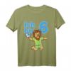 Kinder Sechster Geburtstag T-Shirt mit Löwe und Basketball - Für kleine Geburtstagskinder, die Sport und Löwen lieben