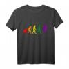 Regenbogen Evolution Handball T-Shirt – Perfektes Geschenk für Handballspieler, Trainer und Fans für Weihnachten, Geburtstag oder Training