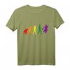 Regenbogen Evolution Handball T-Shirt – Perfektes Geschenk für Handballspieler, Trainer und Fans für Weihnachten, Geburtstag oder Training