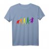 Regenbogen Evolution Handball T-Shirt – Perfektes Geschenk für Handballspieler, Trainer und Fans für Weihnachten, Geburtstag oder Training