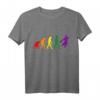 Regenbogen Evolution Handball T-Shirt – Perfektes Geschenk für Handballspieler, Trainer und Fans für Weihnachten, Geburtstag oder Training
